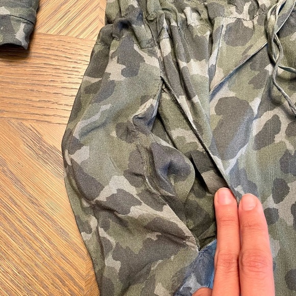 Anthropologie Cloth & Stone Nina Camo Mini Shirtdress - Picture 6 of 12